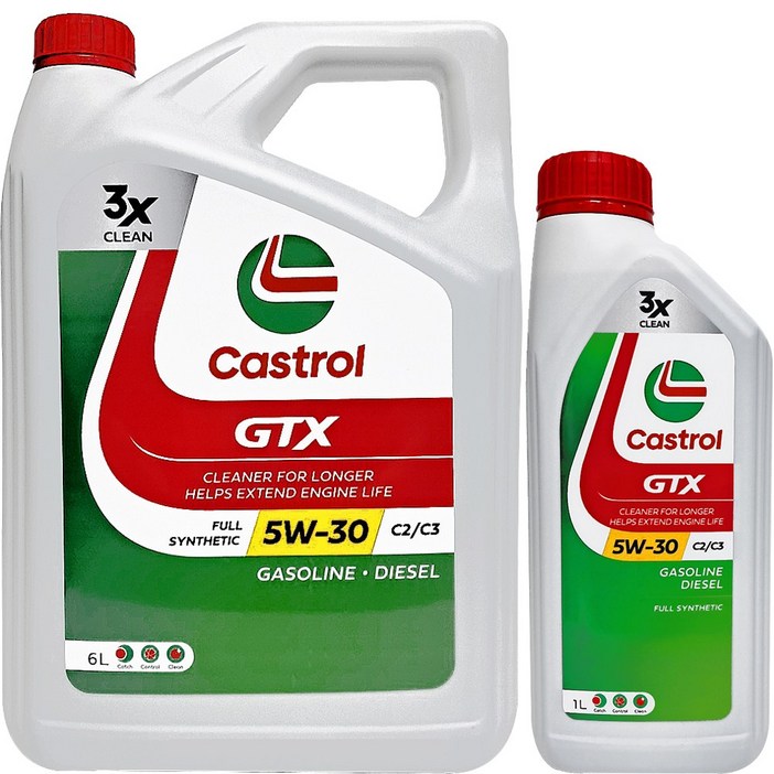 캐스트롤 GTX SP C3 5W30 6L 1개  1L 1개 디젤 엔진오일