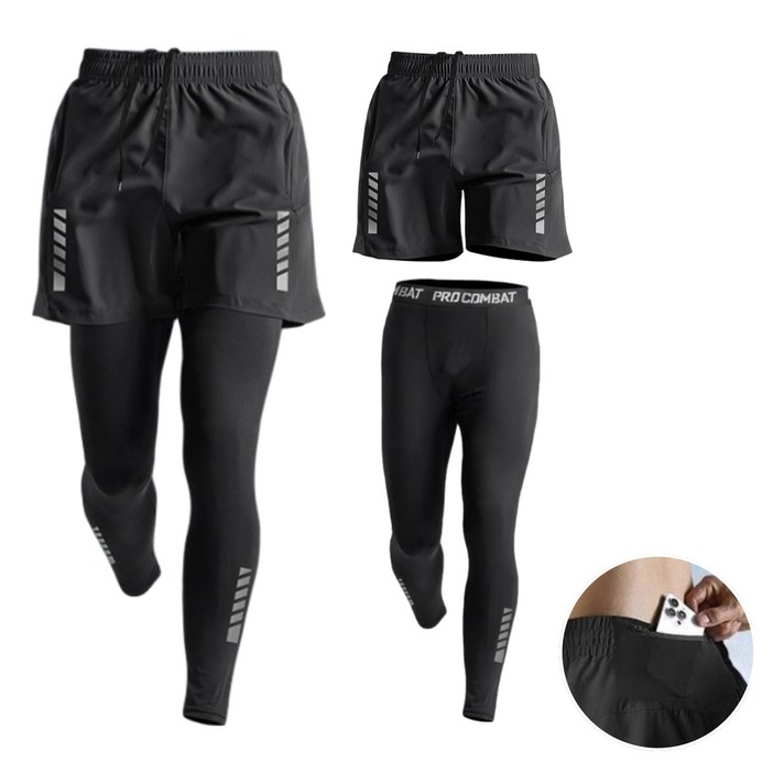 도나토르 남자 투인원 스트링 레깅스 반바지