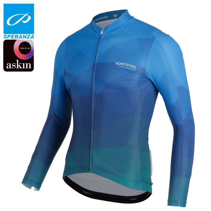 스페란자 라이트핏 긴팔져지 J25-블루그린/자전거의류 bicycle/cycle wear