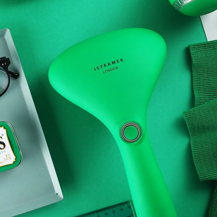 쿠진 아이스티머 런던 세트 (본체+거치대+보풀제거기+레더가방), 리얼그린