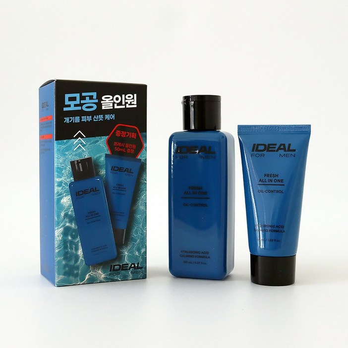 아이디얼 포맨 프레시 올인원 젤 로션 기획세트 (150ml+50ml)