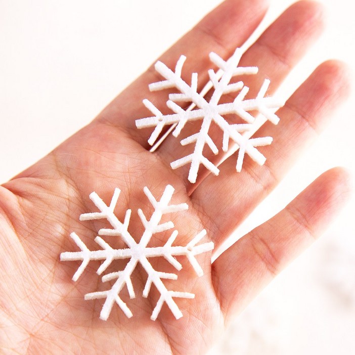 펠트 눈결정체 10P (소), 10개