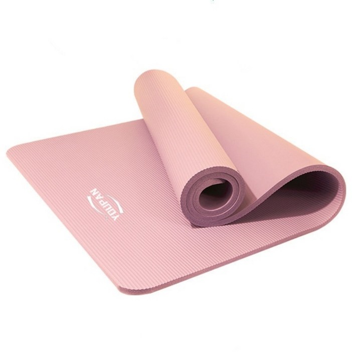 YOUPAN 완전 넓고 두꺼운 20mm 편한 고밀도 프리미엄 와이드 요가매트, 1개, A 핑크 세트