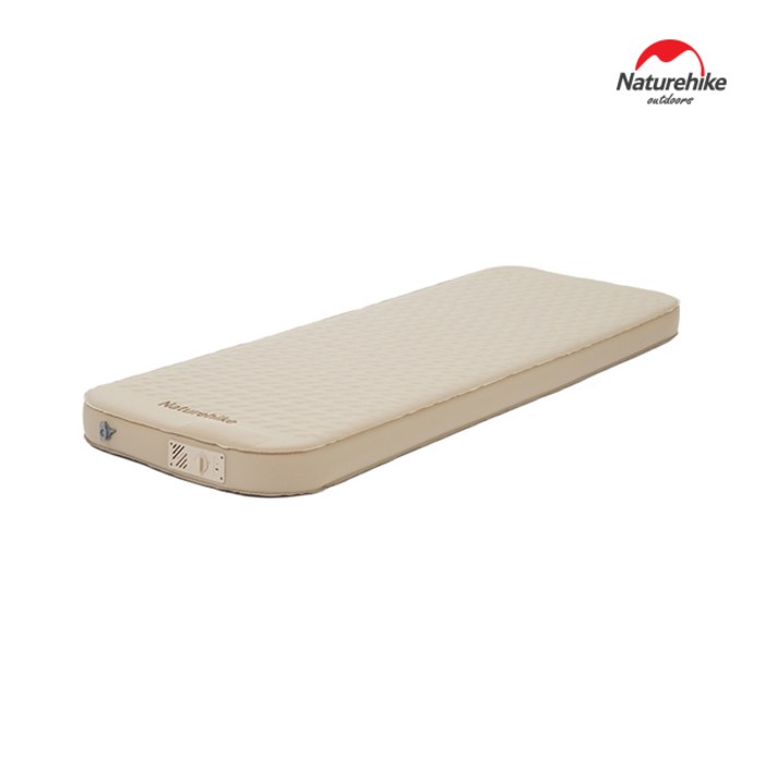 네이처하이크 C12 자충 매트 펌프내장형 차박 에어 침대 토퍼 휴대용 매트리스, 베이지