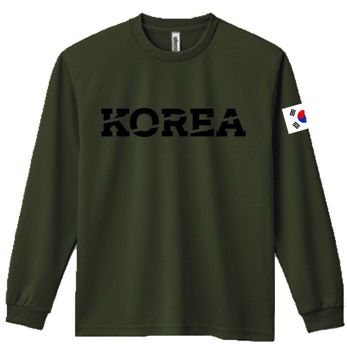 로카티 코리아 VER1 기능성 긴팔티 코리아 티셔츠 korea army 태극기 티셔츠 남자 쿨론티