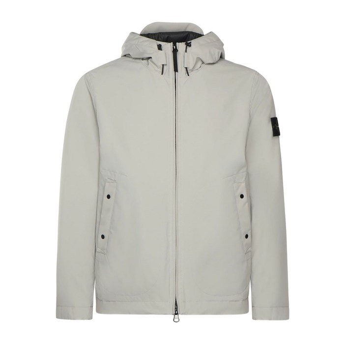 스톤 아일랜드 후드 집업 재킷