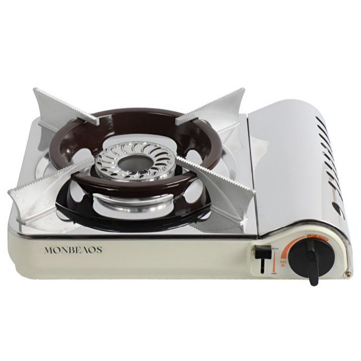 특허받은 국산 회오리불꽃 몽비오스 국산 고화력 휴대용 가스버너 바람막이 가스렌지 내외연식 26년형, 1개, PGH2002