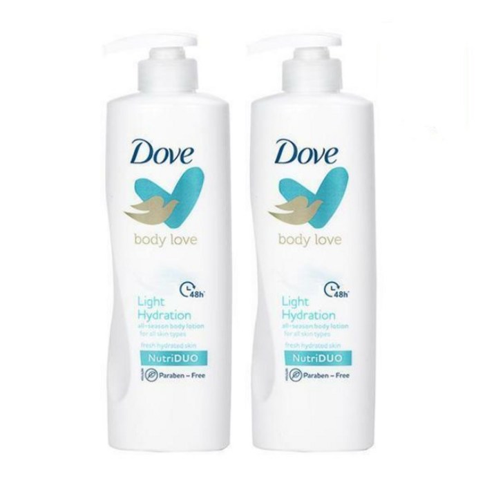 도브 바디러브 바디로션 라이트 하이드레이션 400ml 2개