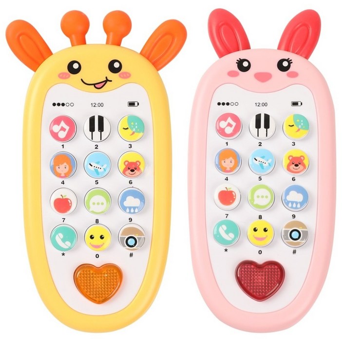 베어블리 2개입 73가지 핸드폰 멜로디 장난감 토끼 핸드폰 기린 핸드폰 장난감