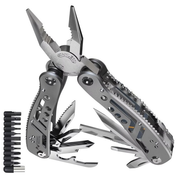 디와이툴즈 다용도 3세대 24in1 멀티툴 공구 캠핑 아웃도어 서바이벌, 1개