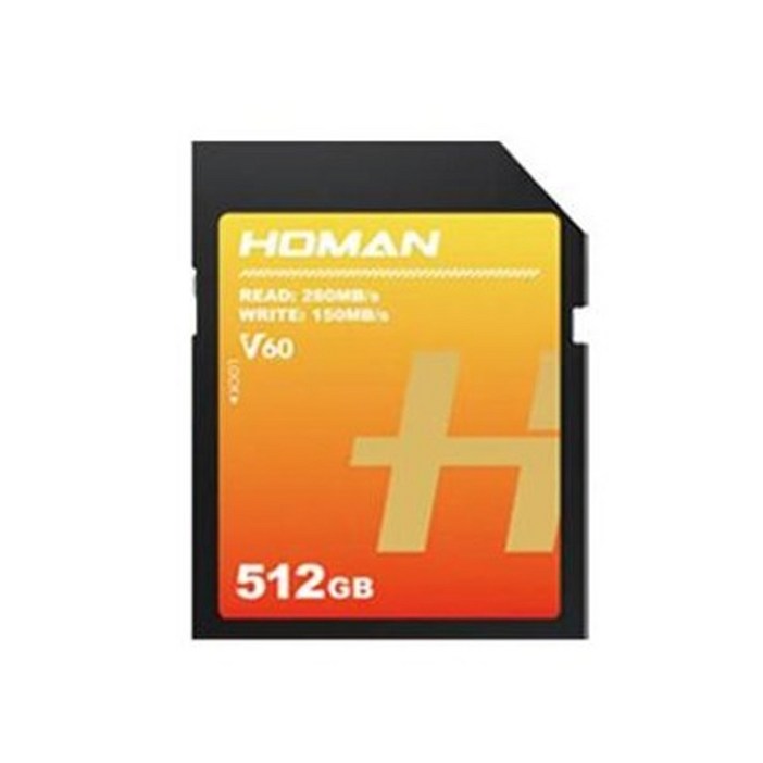 호만 UHSII V60 512GB 소니 캐논 카메라 SD카드, 512GB, 1개
