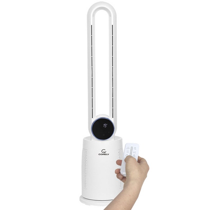 BLDC 공기청정형 대형 리모컨 날개없는 선풍기 / LED 터치패널, 1개