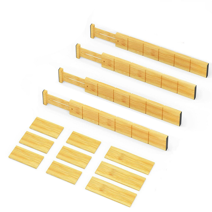 노틈 원목 길이조절 서랍칸막이 파티션세트 소형, 파티션세트(소형), 1개