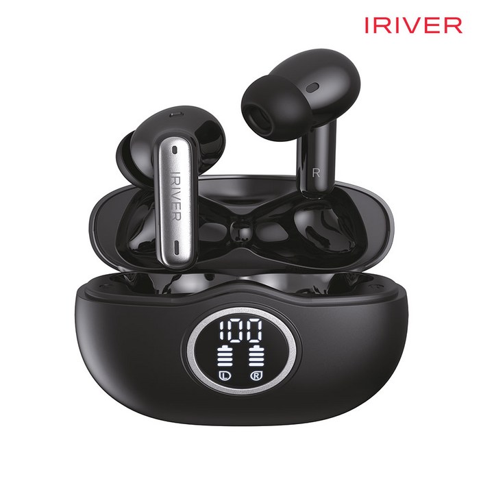 아이리버 터치 블루투스 이어폰 무선 노이즈캔슬링 ANC IB-T5011BT V5.3, IB-T5011BT, 블랙