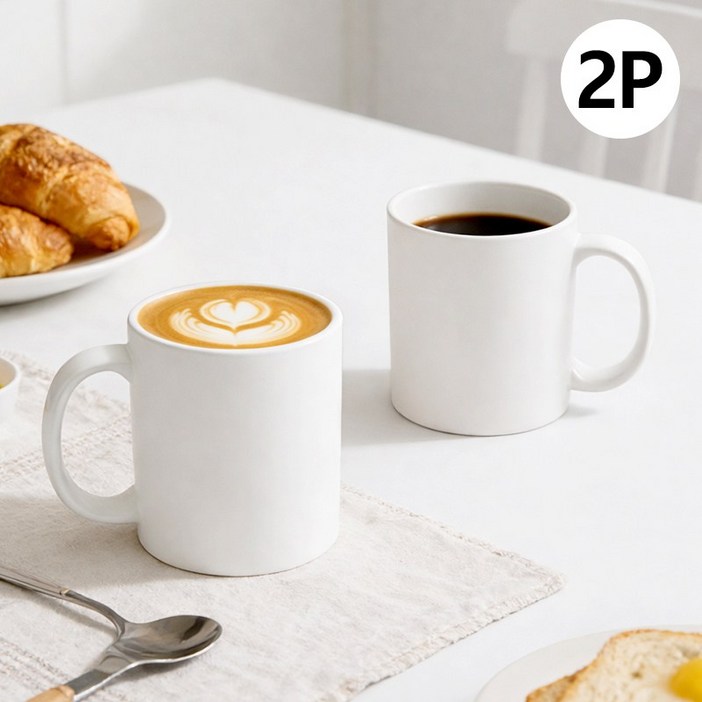 ROYAI ONE 심플 도자기 머그컵 데일리 머그잔 커피잔 360ml