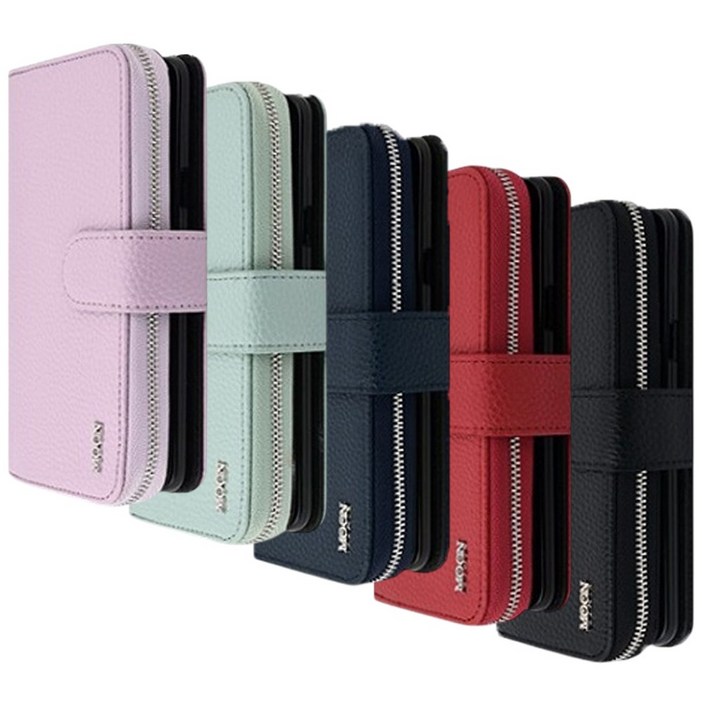 갤럭시퀀텀3 케이스 지갑 가죽 카드 수납 포켓 다이어리 플러스 더문 지퍼