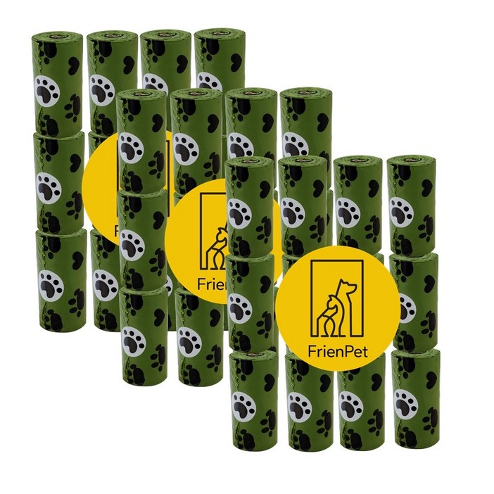 프렌펫 옥수수 전분 배변봉투 15매, 단일 색상, 36개, 1개입