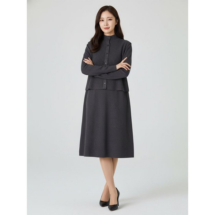 프렐린베스트 레이어드 니트 원피스RR3JO4011 945703