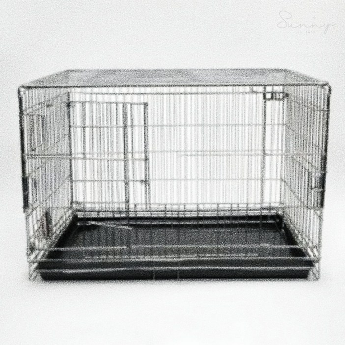 베네몰 갓펫 크롬 사각 철장 대형 강아지휀스