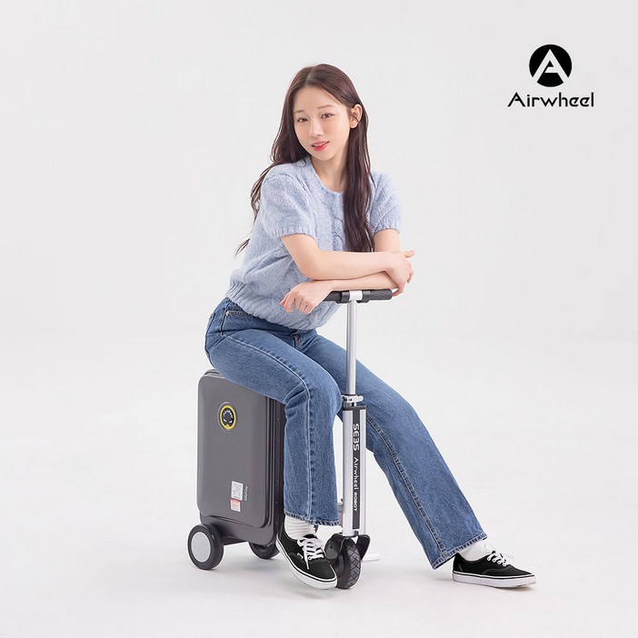 한국총판 국내AS 최신형 에어휠 전동캐리어블랙핑크실버워런티카드