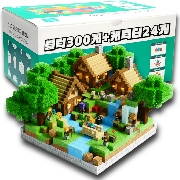 네오 크래프트 랜덤 자석블럭 캐릭터 세트 장난감, 1개