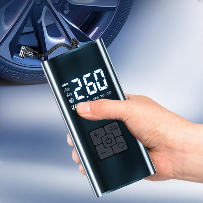 타이어 공기압 주입기 휴대용 무선 올인원 세트 6000mAh 타이어 압력 모니터링led손전등보조배터리자동차 농구공 자전거 오토바이 다용도에어펌프 타이어 공기압 주입기 휴대용 무선 올인원 세트 6000mAh 타이어 압력 모니터링led손전등보조배터리자동차 농구공 자전거 오토바이 다용도에어펌프