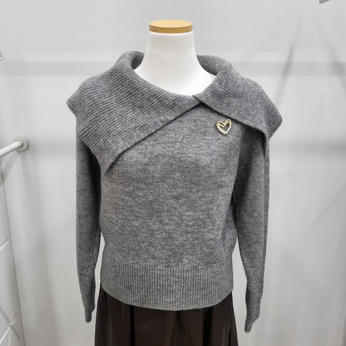 밸리걸 언발빅카라니트(611610)