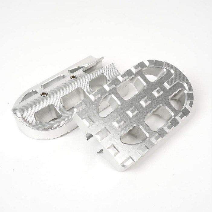 슈퍼커브 110 발판 페그 알류미늄 튜닝 파츠 기어 다비커스텀 실버, 1개