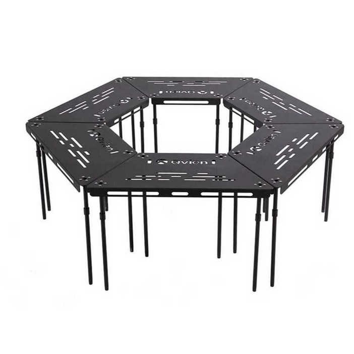 캠핑육각테이블 육각화로대 PCT391K 카키 접이식테이블 휴대용 알루미늄 합금 캠핑