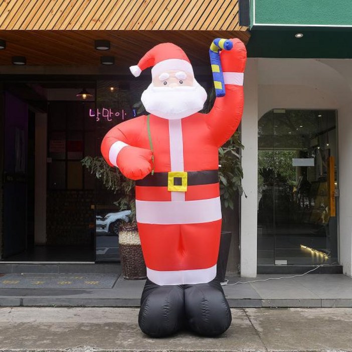 LED 에어벌룬 대형 산타 인형 풍선 250cm 크리스마스 소품 장식, 상세페이지 참조