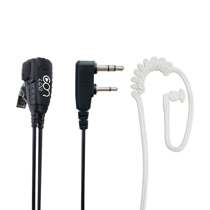 LOGIN-8000T 무전기용 리시버 MYT-400/200용 2핀 경호용이어마이크 (LOGIN-8000T), 단일상품, 1개