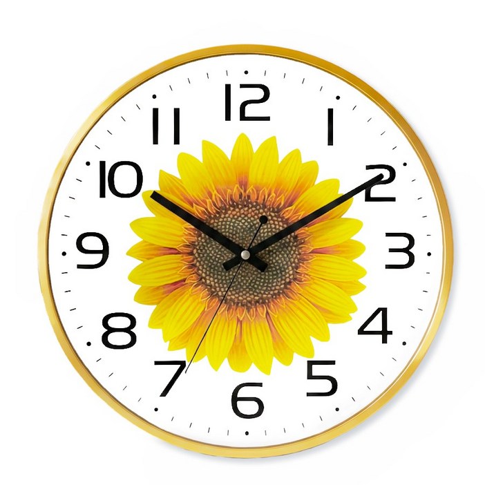 국산무소음 리갈 310 해바라기 무소음 벽시계