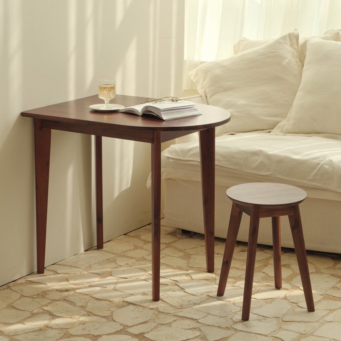 이노센트 씬 원목 반원 식탁 테이블 i104685