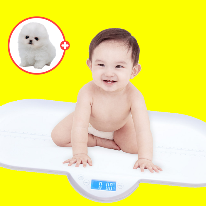 체중계키 레벨홈 신생아 유아 체중계 강아지 고양이, 1개