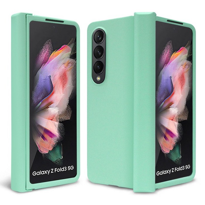 팝핑파스텔 갤럭시Z플립3 5G 풀커버 힌지보호 마카롱컬러 무광 하드 케이스
