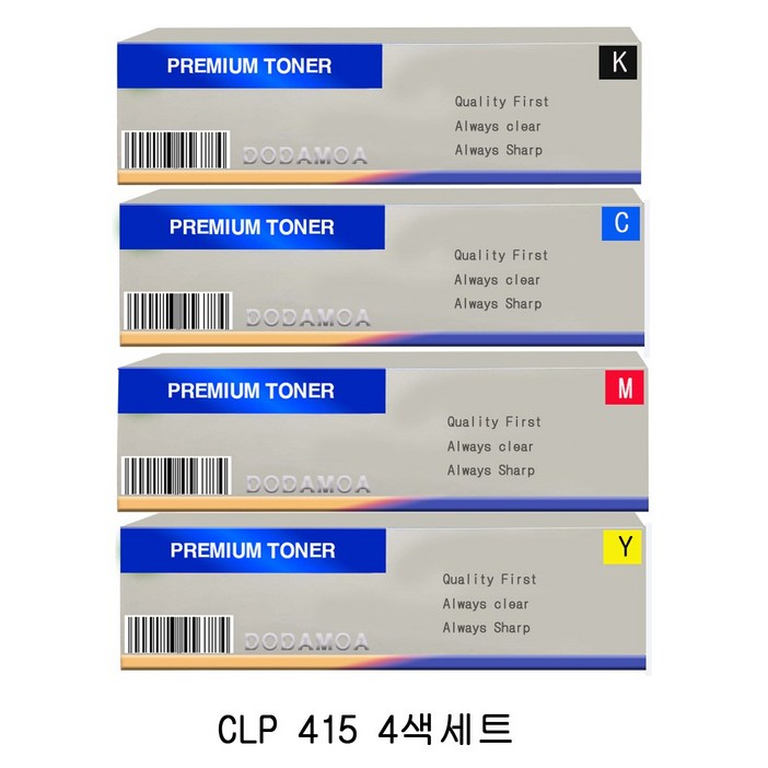 DODAMOA DODAM 호환토너 교체용 삼성 CLP 415CLTK504SC504SM504SY504S 4색1세트, 1개 DODAMOA DODAM 호환토너 교체용 삼성 CLP 415CLTK504SC504SM504SY504S 4색1세트, 1개