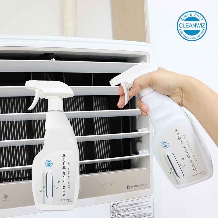 크린위즈 에어컨클리너 500ml 1개 스탠드 벽걸이 차량용 냄새 탈취 스프레이, 1개, 500ml