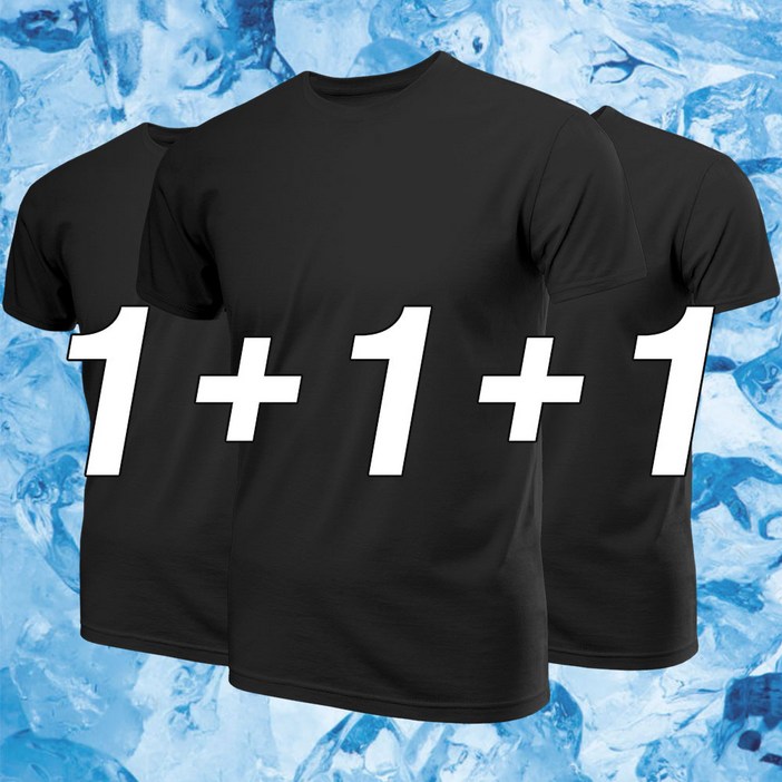 남녀공용 기능성 쿨티 반팔 3매입