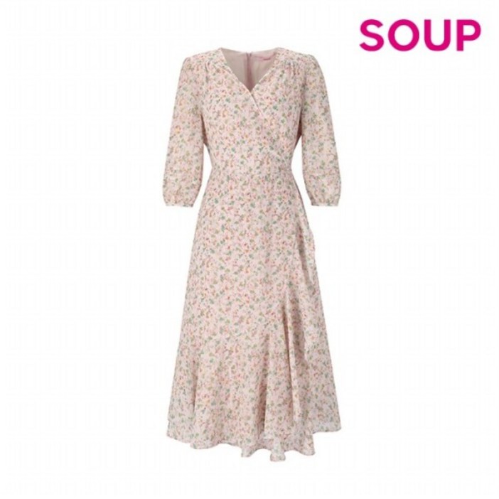 숲SOUP SOUP 플로럴 쉬폰 원피스 SZ4OP35