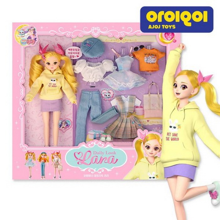 꼬미마녀 라라 데일리룩 라라 꼬미마녀라라 인형, 단품, 1개