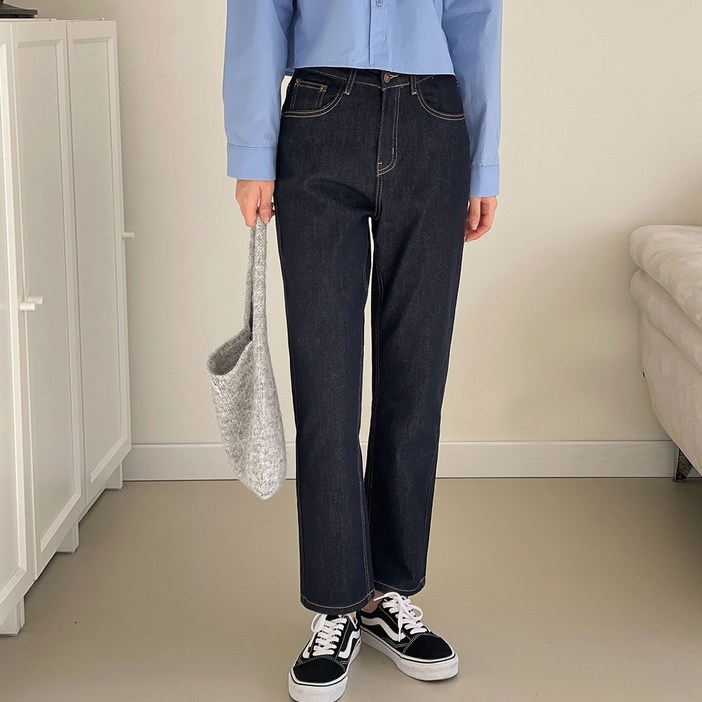 루나진 여성 논페이드 생지데님 (2색상)(S-XL)