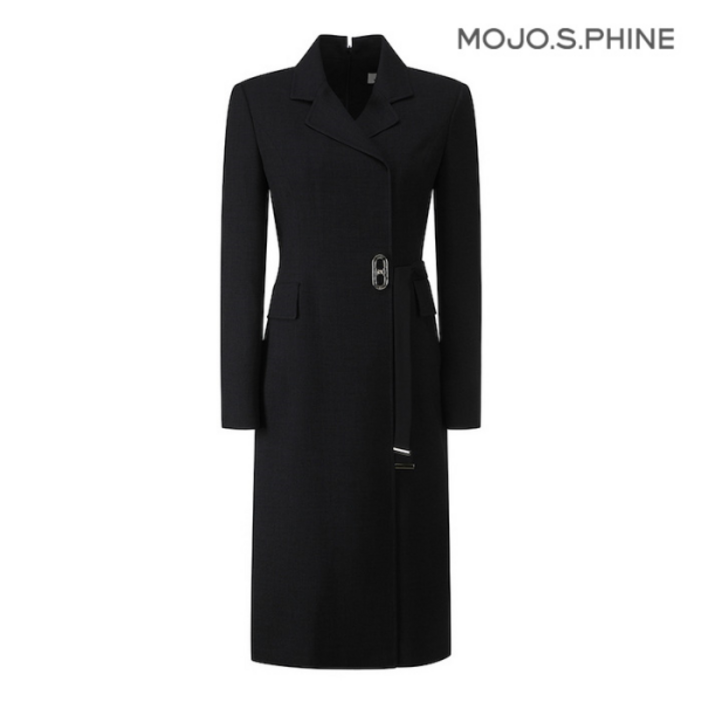 모조에스핀 허리장식 H라인 원피스 BKJ241MSE005 354583