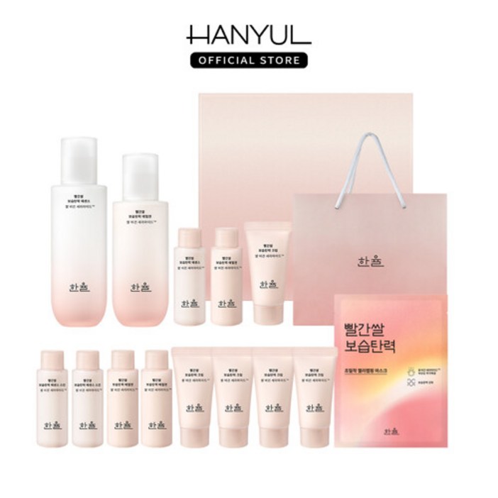 한율 [한율] 빨간쌀 보습탄력 에센스 스킨 에멀젼 2종 세트(에센스 150ml + 125ml)