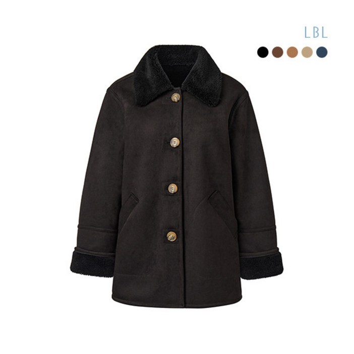 [LBL] (25FW) 호주산 양모100 무스탕 하프코트