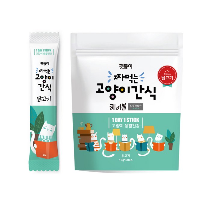 펫둥이 짜먹는 고양이 간식 3가지맛, 닭고기, 720g, 1개
