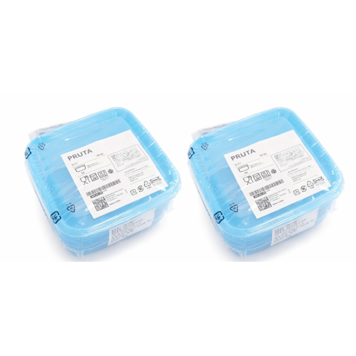 이케아 PRUTA 푸르타 보관용기 3입 2세트총6개, 2개