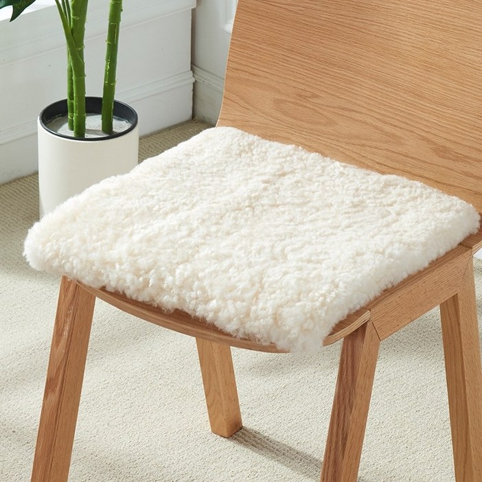 호주양모방석 털방석 퍼 짧은털 양가죽 의자 거실 털 호주산 겨울
