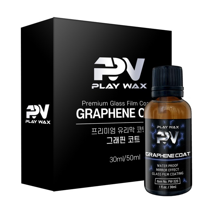 플레이왁스 그래핀코트 유리막코팅제 자동차 발수 코팅 광택 30ml, 30ml, 1개