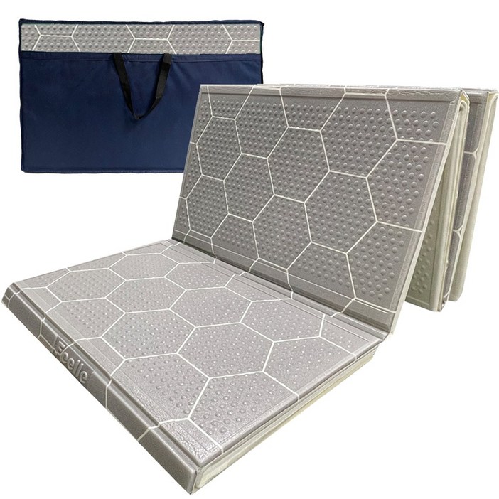 힐링캠프 3단 캠핑매트 특대형300x230 접이식 피크닉매트 돗자리, B.그레이