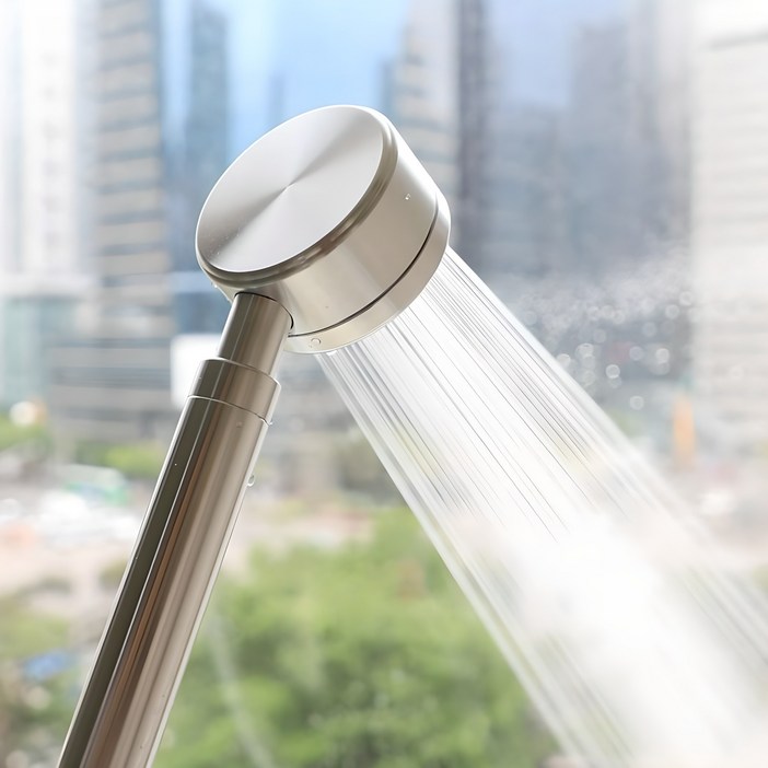 더스파 알루미늄 울트라 X3000 샤워기 헤드, 1개, 단일 색상